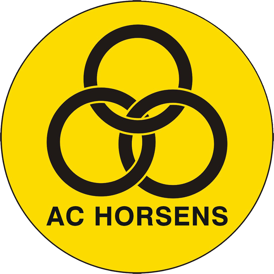 Logo for AC Horsens, der har Stadionløsningen monteret på Nordstern Arena - kontakt Safety Solutions Denmark for yderligere info om Stadionløsningen, crowd control-systemer og køretøjsbarrierer | +45 7171 2040 | info@safetySD.dk