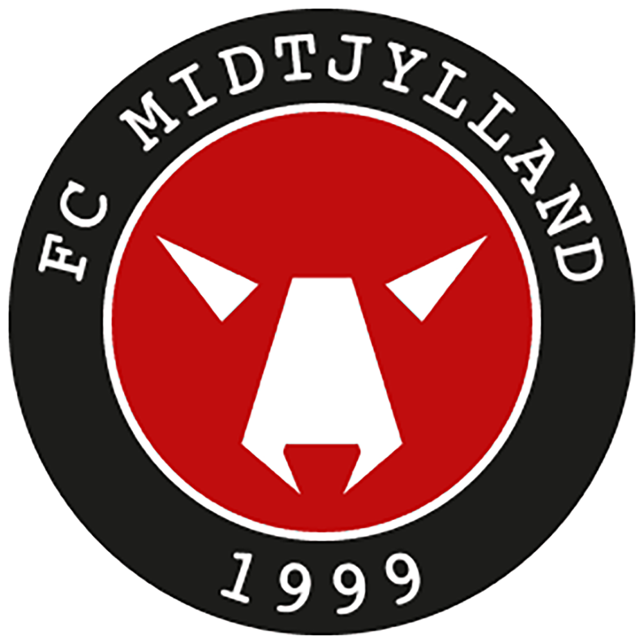 Logo for FC Midtjylland, der har Stadionløsningen monteret på MCH Arena - kontakt Safety Solutions Denmark for yderligere info om Stadionløsningen, crowd control-systemer og køretøjsbarrierer | +45 7171 2040 | info@safetySD.dk